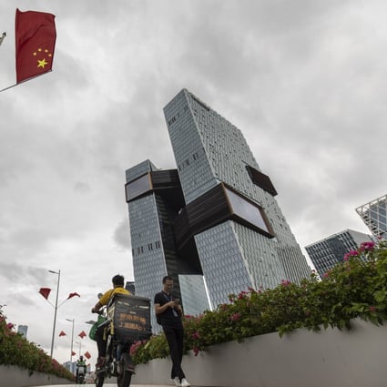 Tencent’s headquarters in Shenzhen, Guangdong province, on October 12, 2021. Photo: Bloomberg