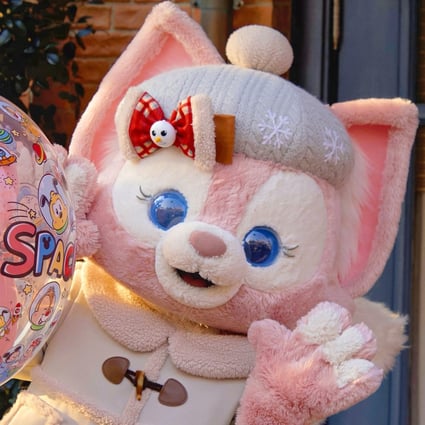 LinaBell, a pink fox developed by Shanghai Disney Resort that is largely unknown in the Western world, has become a new fan favourite in China. Photo: Weibo