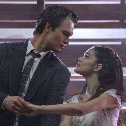 Ansel Elgort as Tony and Rachel Zegler, winner of the Golden Globe for best actress, as Maria in West Side Story, winner of the award for best musical or comedy, in a scene from the Steven Spielberg movie.