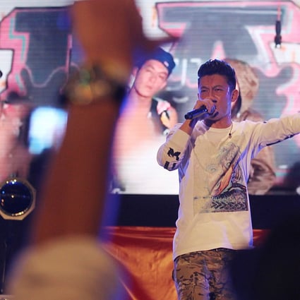 Edison Chen Koon-hei performing during BLOHK Party at West Kowloon Cultural District. Photo: SCMP