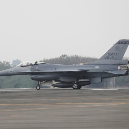 Taiwan’s air force has ordered all F-16 jets to be grounded for inspection. Photo: CNA