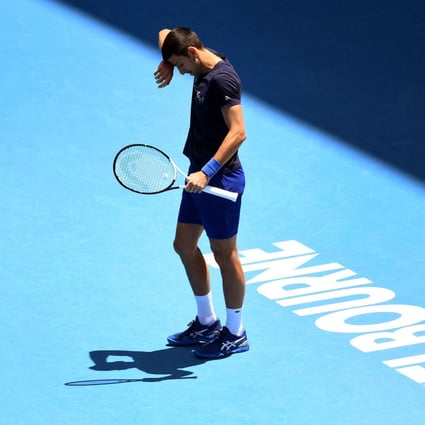 Novak Djokovic has been under fire since arriving in Melbourne for the Australian Open. Photo: AFP