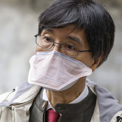 Professor Yuen Kwok-yung’s unusual mask has become a conversation topic. Photo: Yik Yeung-man