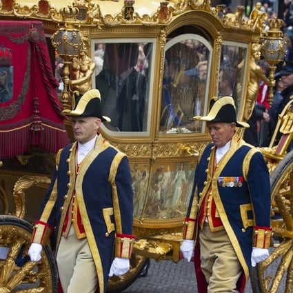 The golden carriage, which will no longer be used by the Netherlands’ King Willem-Alexander and Queen Maxima. Photo: AP 