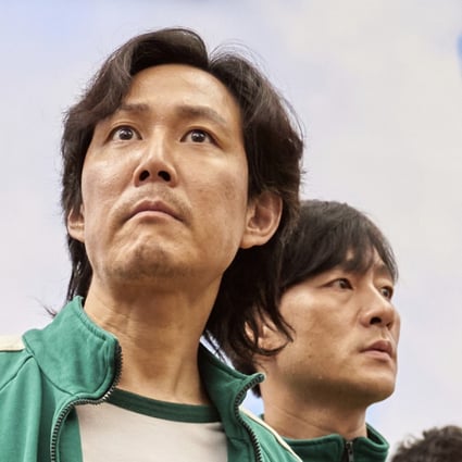 Lee Jung-jae (centre), Park Hae-soo (right) and Oh Young-soo appear in a scene from the Korean series Squid Game. Photo: Netflix via AP
