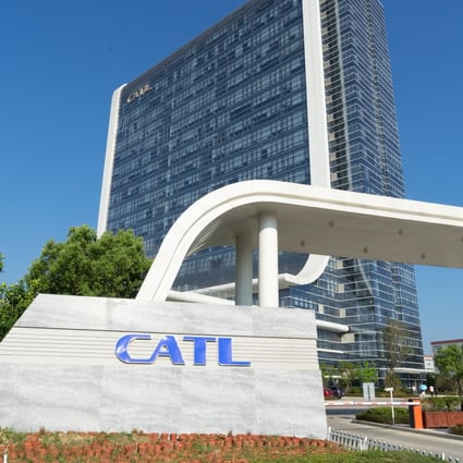 The office building of Contemporary Amperex Technology Company (CATL) on August 8, 2018 in the Fujian provincial city of Ningde. Photo: VCG via Getty Images