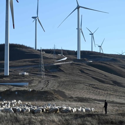 The combined capacity of wind and solar farm is expected to surge 75 per cent to 930 giga-watts by 2024. Photo: AFP