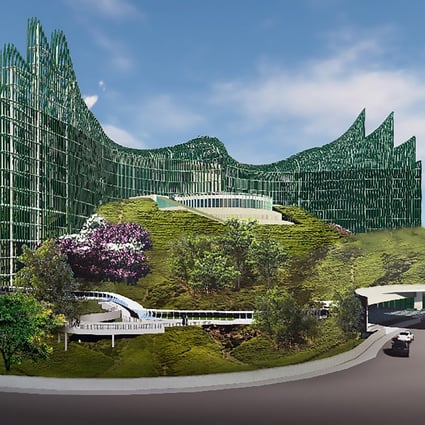 A computer-generated image released by Nyoman Nuarta showing the design of Indonesia’s future presidential palace at its new capital in East Kalimantan. Photo: AFP
