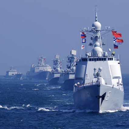 China and Russia have held numerous joint naval drills, and the two countries are set to conduct their second series of exercises with Iran. Photo: Xinhua