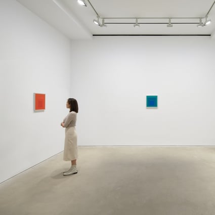 “Josef Albers: Primary Colors”, an exhibition at the David Zwirner Hong Kong gallery, runs until March and is a showcase of the German-born artist’s peculiar obsession with painting coloured squares. Photo: David Zwirner