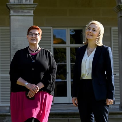 Australian Foreign Minister Marise Payne (left) and British Foreign Secretary Liz Truss prior to Australia-UK Ministerial Consultations (AUKMIN) talks in Sydney last week. Former Australian PM Paul Keating has called some of Truss’ remarks about China “demented”. Photo: EPA-EFE