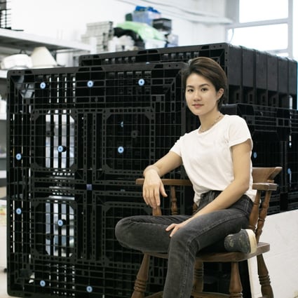 Hong Kong contemporary sculptor Leelee Chan was inspired by Eve Hesse’s artwork, Hang Up. Photo: Janelle Chiang/Leelee Chan