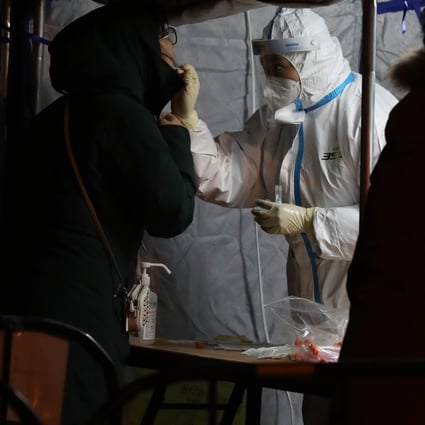 Beijing residents are tested for Covid-19 ahead of the Winter Olympics. Photo: SCMP/Simon Song