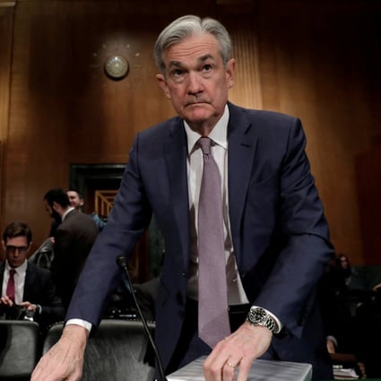 Federal Reserve chair Jerome Powell is seen after delivering the Fed’s monetary policy report to the US Senate in February 2020. The Fed must decide on its latest policy as high inflation rates prove to be deep-seated rather than transitory. Photo: Reuters