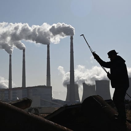 Coal-fired power generation is the biggest source of China’s carbon dioxide emissions, producing about 35 per cent of the total. Photo: AFP