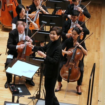 Yip Wing-sie (centre) is the only woman artistic director among Hong Kong’s nine biggest arts groups and she became music director emeritus in 2020 as the search began for her successor. Photo: Hong Kong Sinfonietta