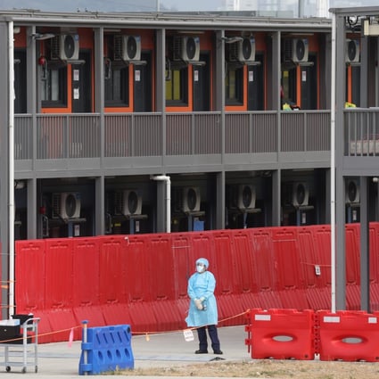 Isolation units at the Penny’s Bay Quarantine Centre on Lantau Island. Photo: May Tse