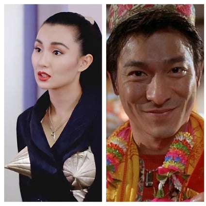 From left, Maggie Cheung, Andy Lau and Lydia Shum – stars of some of Hong Kong’s most iconic Lunar New Year films. Photos: Instagram  (@hongkong8090s, @asfilmsgoby, @hkfilmsss)