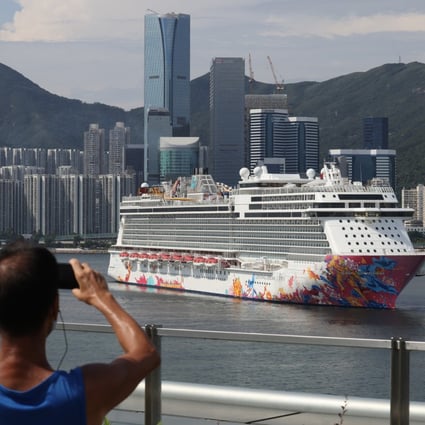 The Genting Dream cruise ship returns to Kai Tak Cruise Terminal in Hong Kong. Photo: Nora Tam