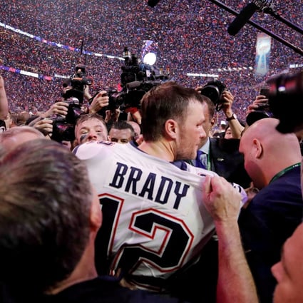 New England Patriots’ Tom Brady celebrates winning Super Bowl LIII. Photo: Reuters/Mike Segar