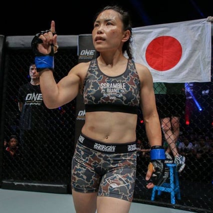 Mei Yamaguchi prepares to fight in the ONE: Circle. Photos: ONE Championship