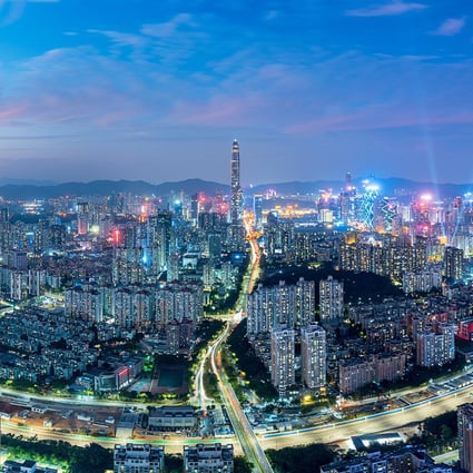 City Skyline in the Evening of Nanshan, Shenzhen, Guangdong, China. Photo: Shutterstock