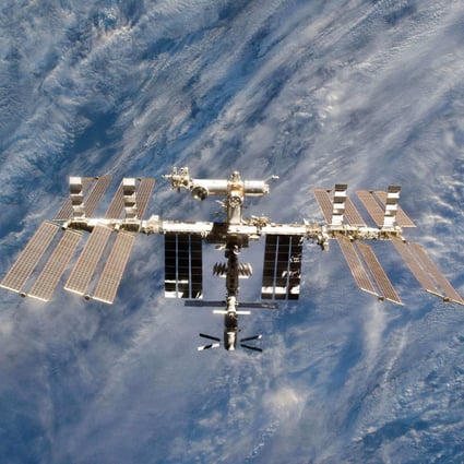 The International Space Station as photographed by an STS-133 crew member on space shuttle Discovery  in March 2011. Photo: Nasa via AFP