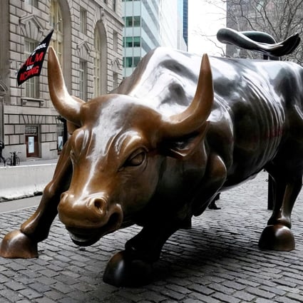 The Wall Street Bull pictured in New York, US, on January 16, 2019. Photo: Reuters