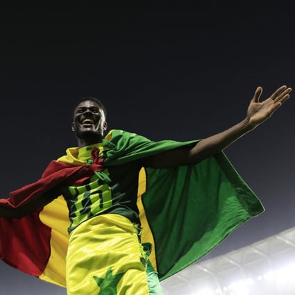 Senegal’s Mamadou Loum celebrates after winning the Africa Cup of Nations in Senegal’s capital Dakar on February 6. Photo: Reuters