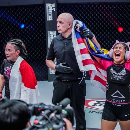 Jihin Radzuan defeats Mei Yamaguchi by decision at ONE: Bad Blood. Photo: ONE Championship