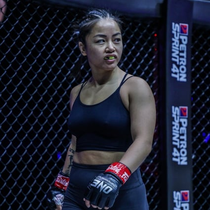Bi Nguyen looks on before her fight against Ritu Phogat. Photo: Dux Carvajal/ONE Championship