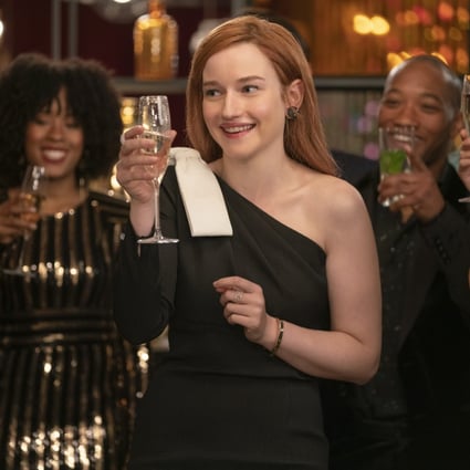 Julia Garner as Anna Delvey in a still from Shonda Rhimes’ Netflix drama series Inventing Anna, based on the life and crimes of the New York high society grifter also known as Anna Sorokin. Photo: Nicole Rivelli/Netflix