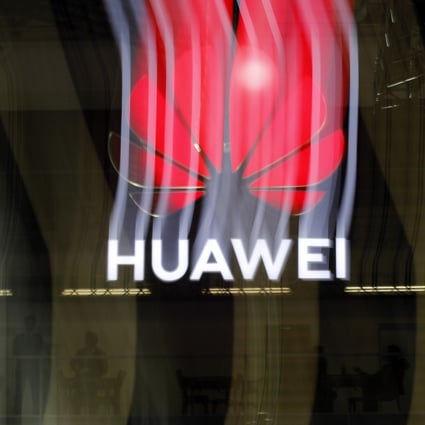 A Huawei sign is displayed during the 10th Global mobile broadband forum hosted by Huawei in Zurich, October 15, 2019. Photo: AFP