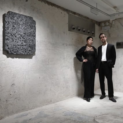 Ysabelle Cheung and Willem Molesworth, co-founder’s of Property Holdings Development Group (PHD Group), at the gallery in Causeway Bay. Photo: SCMP/Jonathan Wong