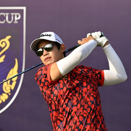 Rattanon Wannasrichan gets some practice in ahead of the Royal’s Cup at the Grand Prix Golf Club, Kanchanaburi, Thailand. Photo: Paul Lakatos/Asian Tour