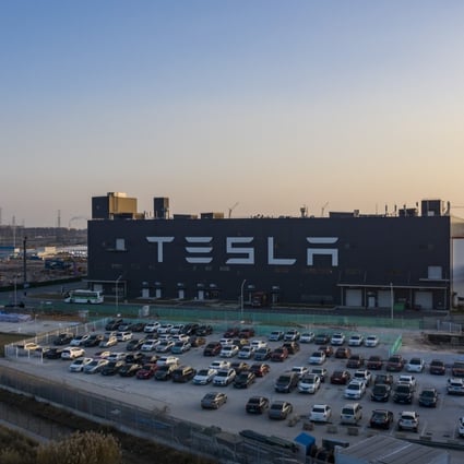 The Shanghai factory, Tesla’s first outside the US, is the only car assembly line fully owned by a foreign investor in mainland China. Photo: Bloomberg