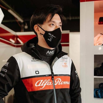 Alfa Romeo’s Zhou Guanyu looks on at F1 pre-season testing in Barcelona. Photo: Instagram/@guanyuzhou24