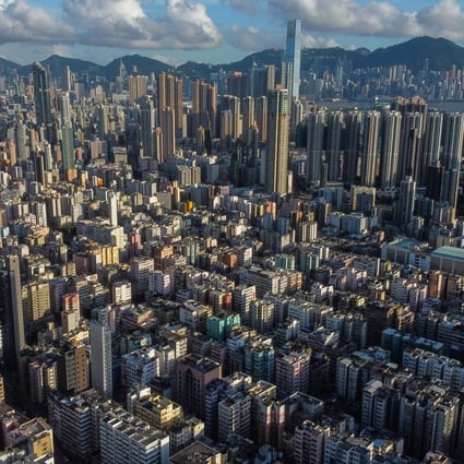 Aerial view of high-rise buildings of Kowloon district in July 2020. Photo: Sun Yeung
