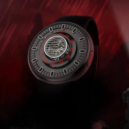 Kross Studio has designed a US$100,000 watch to tie in with the upcoming film The Batman, starring Robert Pattinson, and it comes with a watch box that’s also a working Bat Signal spotlight. Photo: kross-studio.ch
