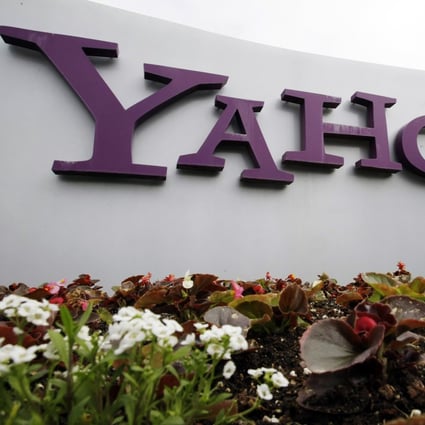 The Yahoo logo is seen outside of the company’s offices in Santa Clara, California. The company will no longer provide email services to mainland Chinese users starting on February 28, 2022. Photo: AP Photo