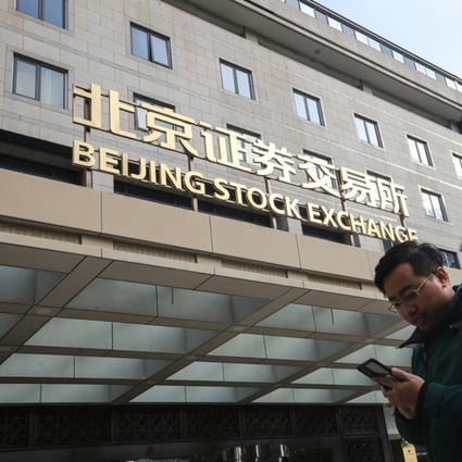 The Beijing Stock Exchange began trading in November last year with 81 start-ups. Photo: Simon Song