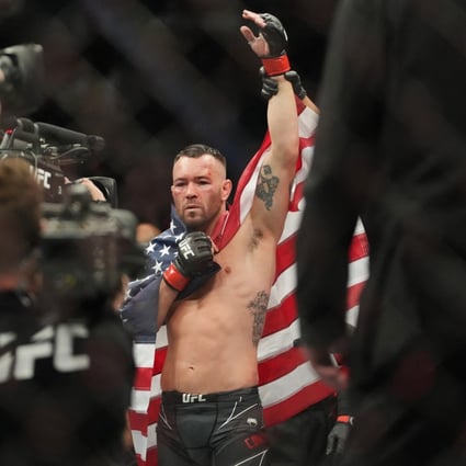 Colby Covington a unanimous decision victory over Jorge Masvidal at UFC 272 in Las Vegas. Photo: Stephen R. Sylvanie-USA TODAY Sports