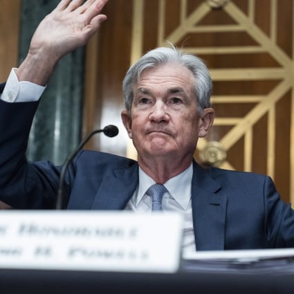 US Federal Reserve chairman Jerome Powell testifies during a Senate Banking Committee hearing in Washington on March 3.  Photo: EPA-EFE
