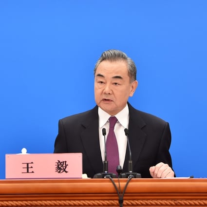 Chinese Foreign Minister Wang Yi holds his annual press conference in Beijing on Monday. Photo: Xinhua