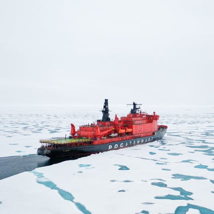 A Russian nuclear-powered icebreaker at the North Pole. Up until recently, the Arctic was one region where Russia and Europe were making headway on climate concerns, but now those efforts are also in doubt. File photo: AP
