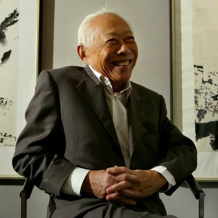 Zao Wou-ki at an exhibition of his work in Hong Kong in 2003. Sin-May Roy Zao, the daughter of Zao’s second wife, Chan May-kan, has donated 12 of his works to Hong Kong’s M+ museum of visual culture. Photo: SCMP