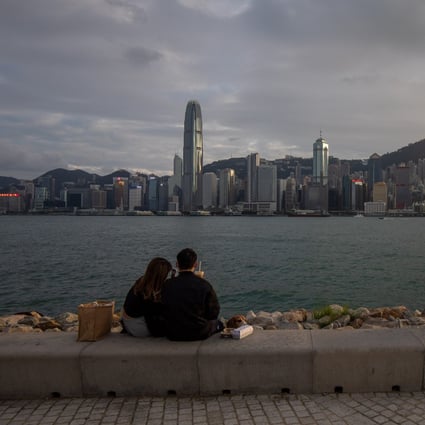 Hongkongers enjoying the city’s waterfront. Photo: Bloomberg