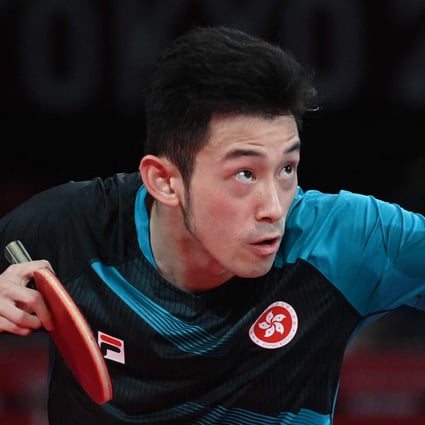 Hong Kong table tennis number one player Wong Chun-ting in the Tokyo Olympic Games men’s team round of 16 game event at the Tokyo Metropolitan Gymnasium in Japan. Photo: AFP   