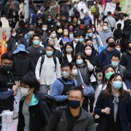Shoppers in Causeway Bay. Hong Kong suffered a net outflow of 71,000 people in February alone. Photo: SCMP / May Tse