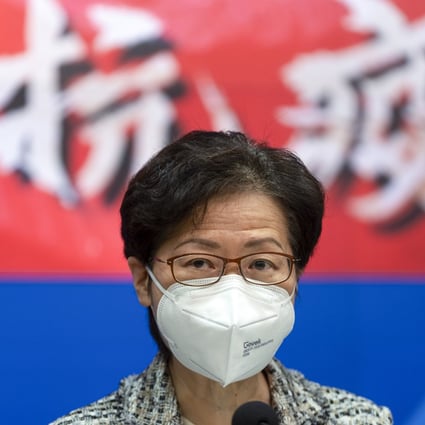 Hong Kong Chief Executive Carrie Lam says she will continue to host a daily Covid-19 press briefing on anti-epidemic work “until the city wins the battle”. Photo: Handout